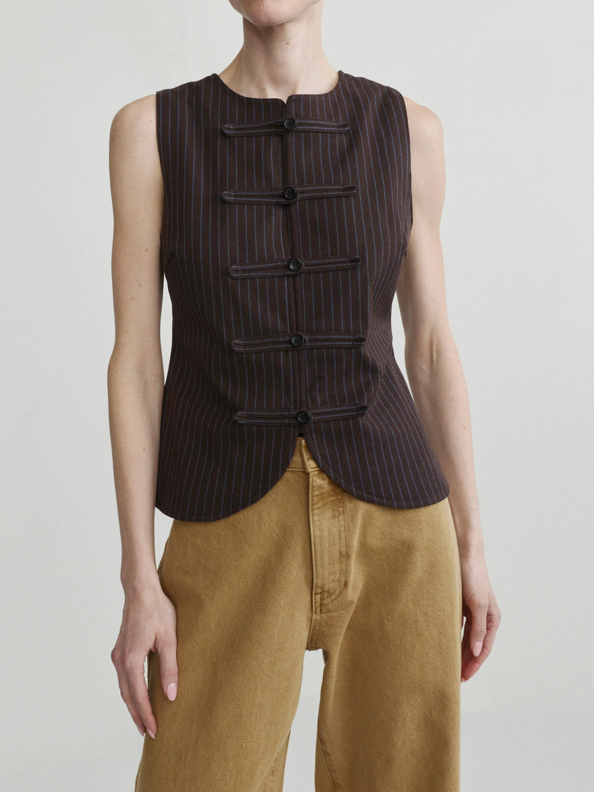 Brown/Blue Stripe